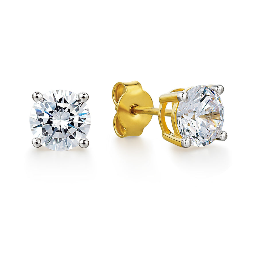 2 ct. t.w. Solitaire Earrings