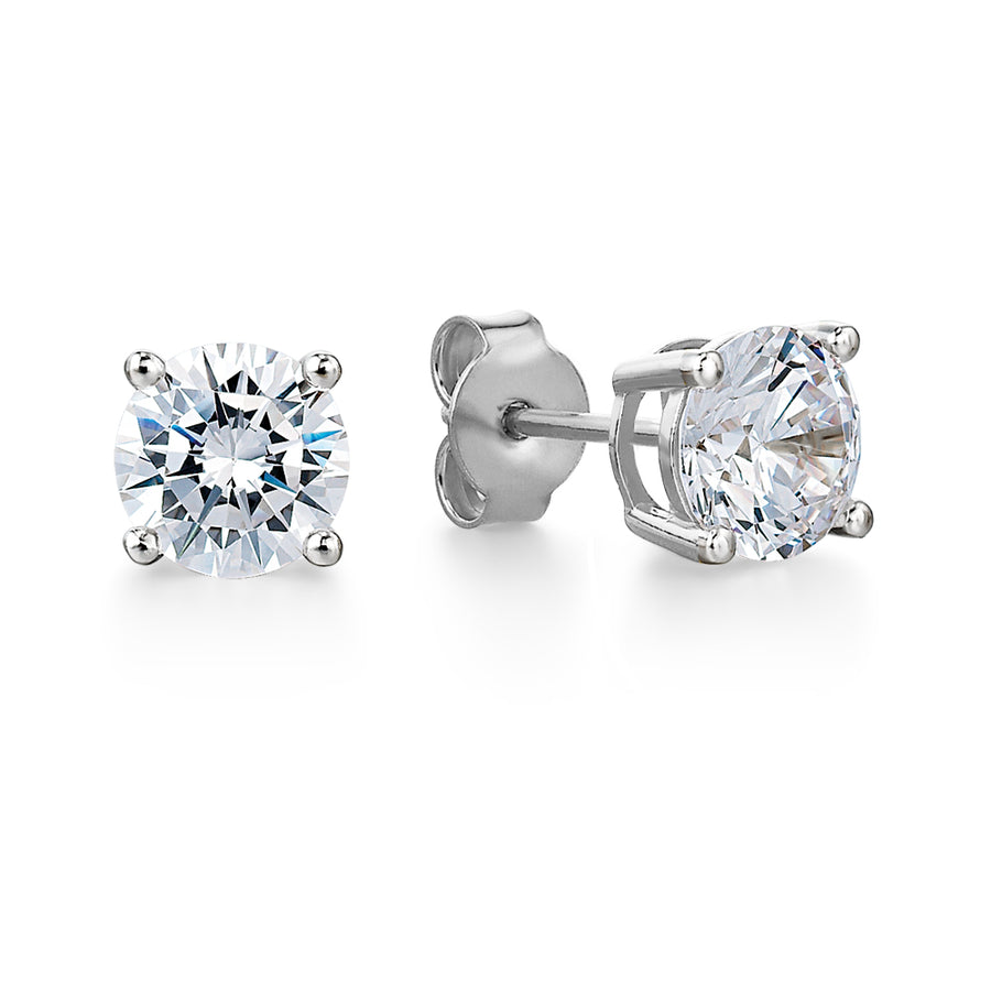 2 ct. t.w. Solitaire Earrings