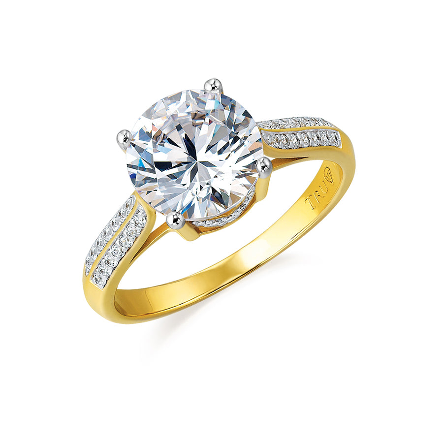 4.4. ct. t.w. Solitaire Cathedral Ring