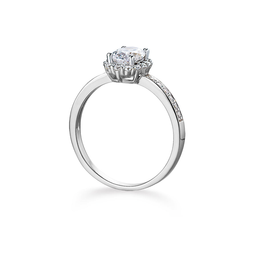 2 ct. t.w. Oval Cut Halo Ring