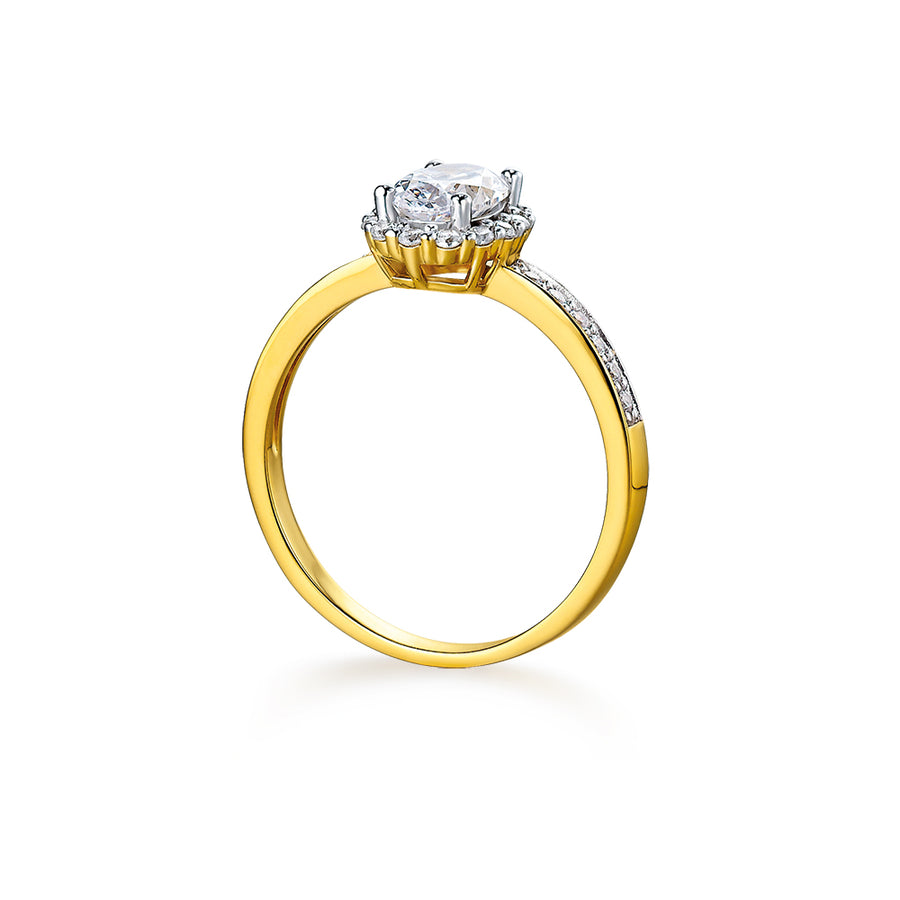 2 ct. t.w. Oval Cut Halo Ring