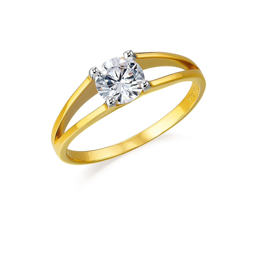 1 ct. Solitaire Split Shank Ring