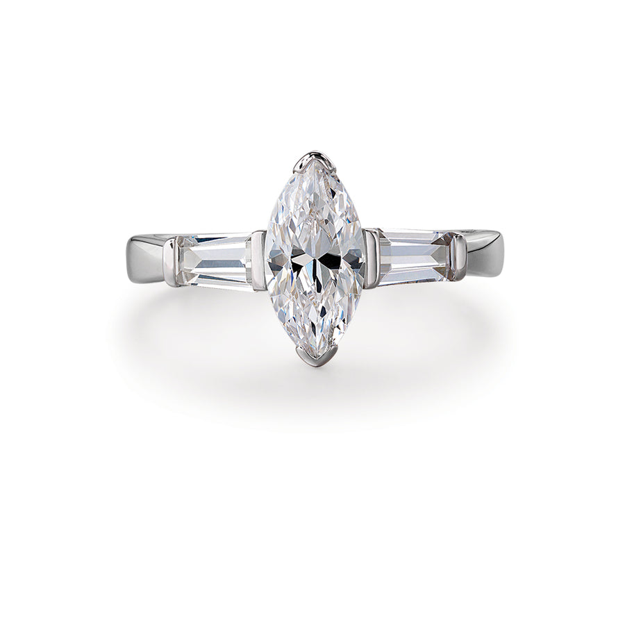1.2 ct. t.w. Marquise Cut Trilogy Ring