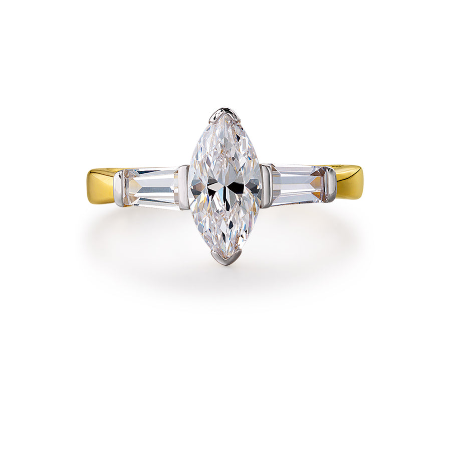 1.2 ct. t.w. Marquise Cut Trilogy Ring
