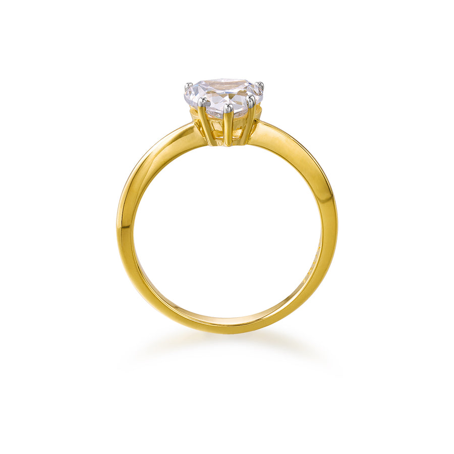 1 ct. Heart Solitaire Ring