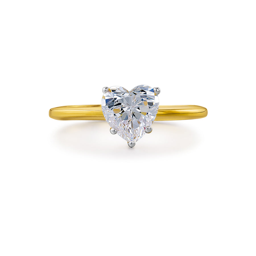 1 ct. Heart Solitaire Ring