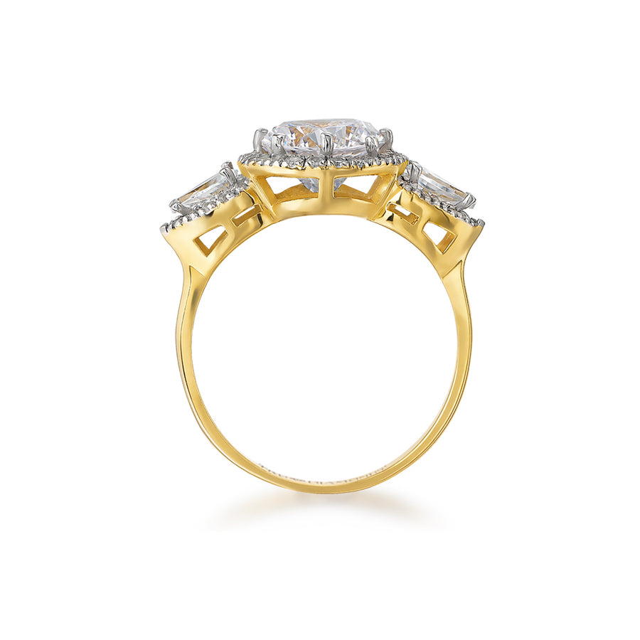 2.7 ct. t.w. Trilogy Halo Ring