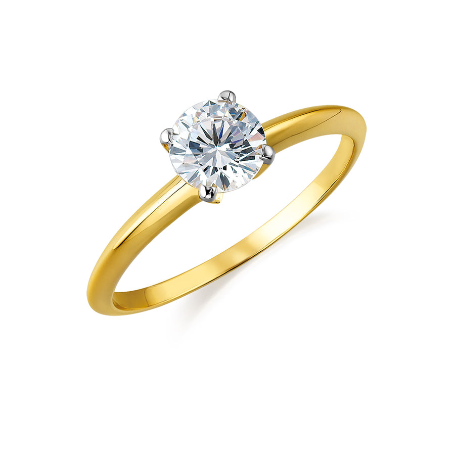Lynde 4 Carat Cushion Cut Lab Grown Diamond Engagement Ring. Solitaire