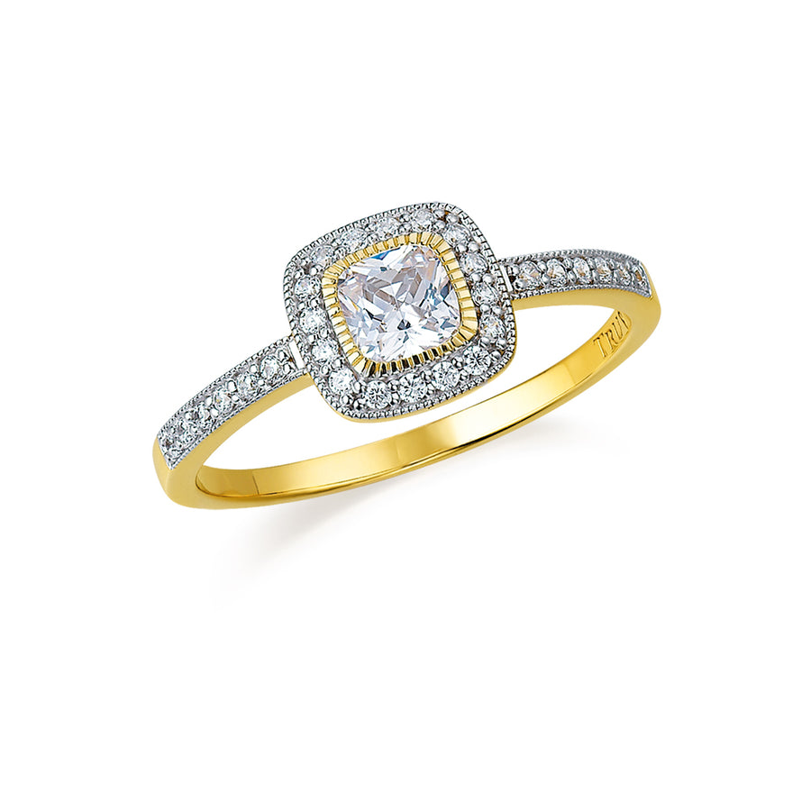 0.9 ct. t.w. Paramour Halo Ring