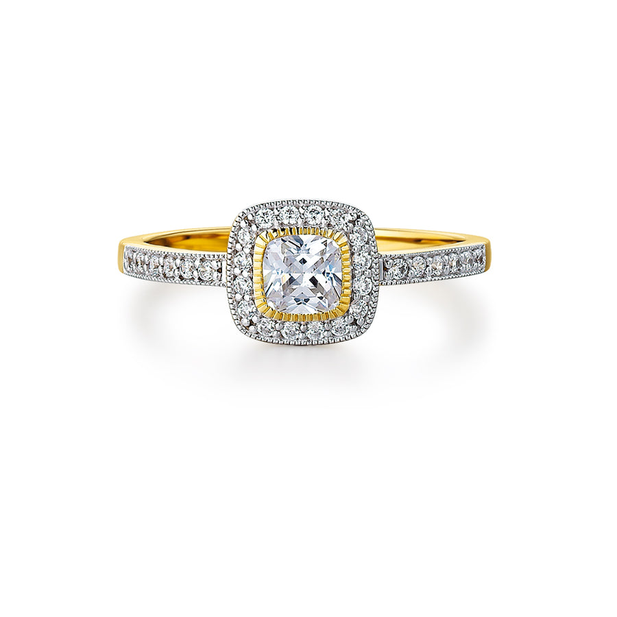 0.9 ct. t.w. Paramour Halo Ring