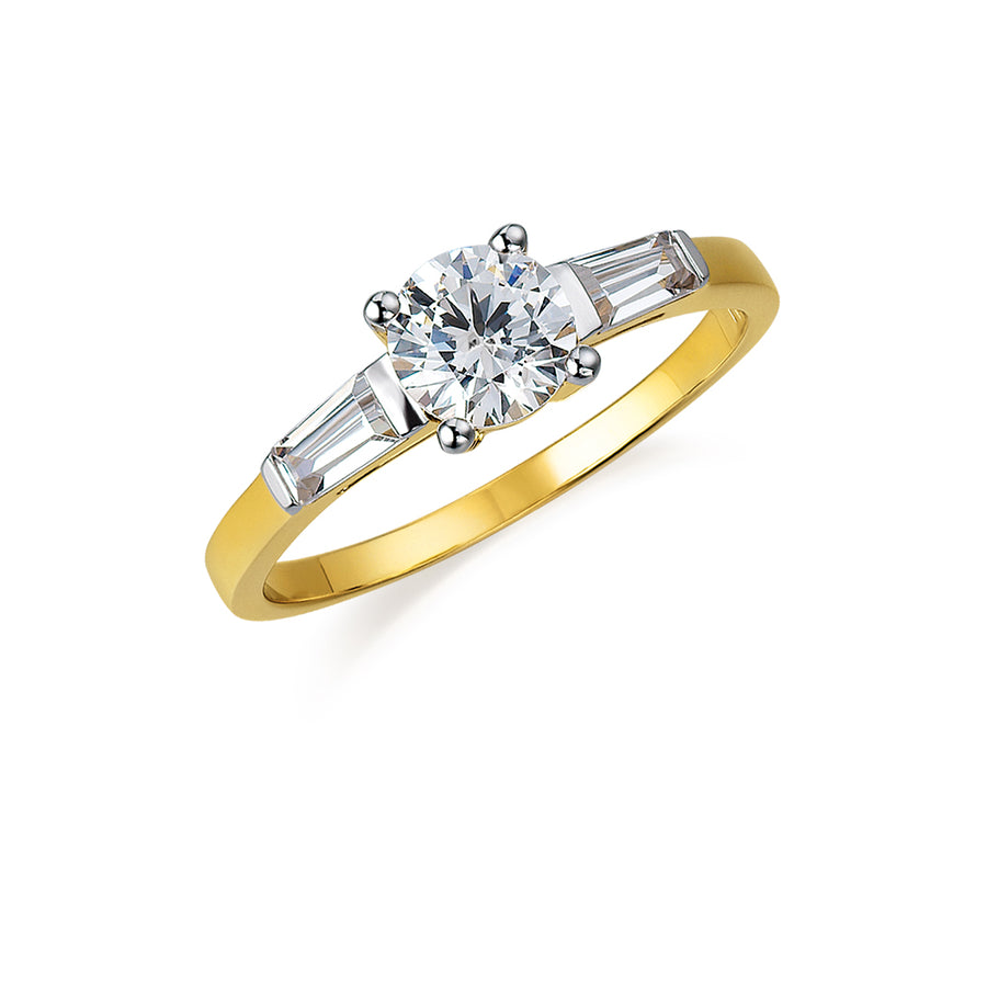 1.5 ct. t.w. Solitaire Baguette Ring